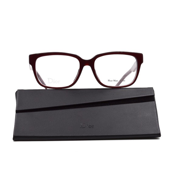 DIOR BLACK TIE189F 98P BURGUNDY AUTHENTIC EYEGLASSES - Picture 5 of 12